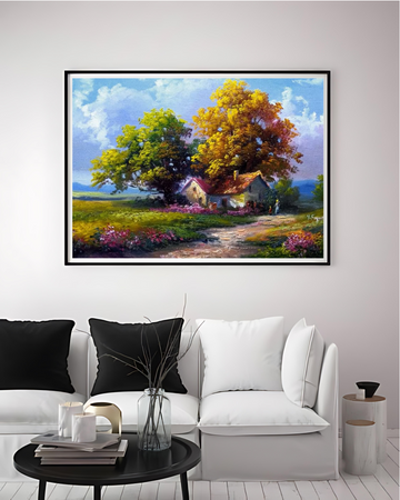 Serene Countryside Frame