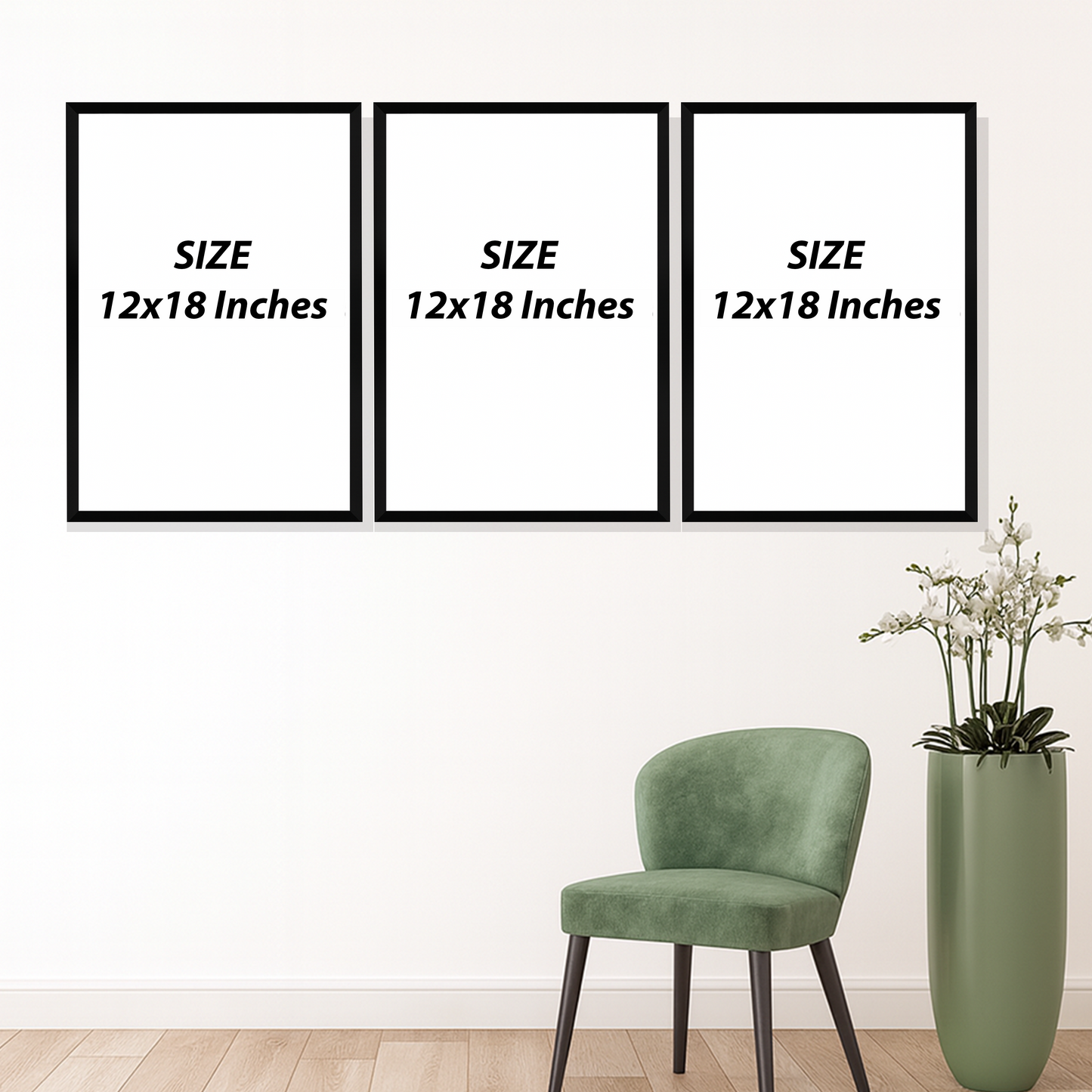 Set of 3 Frames - Whimsical Bunny Florals