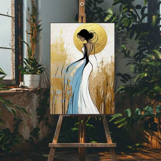 Golden Serenity Grace Frame