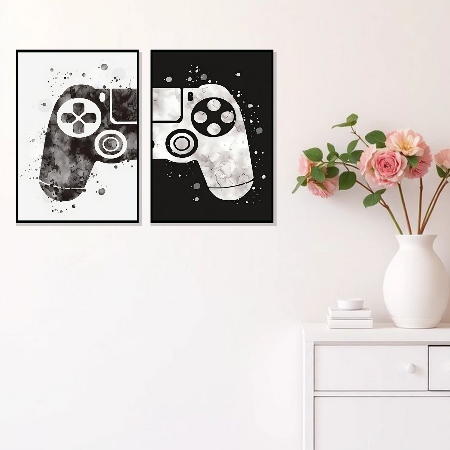 Set of 2 Frames - Minimal Gaming Art