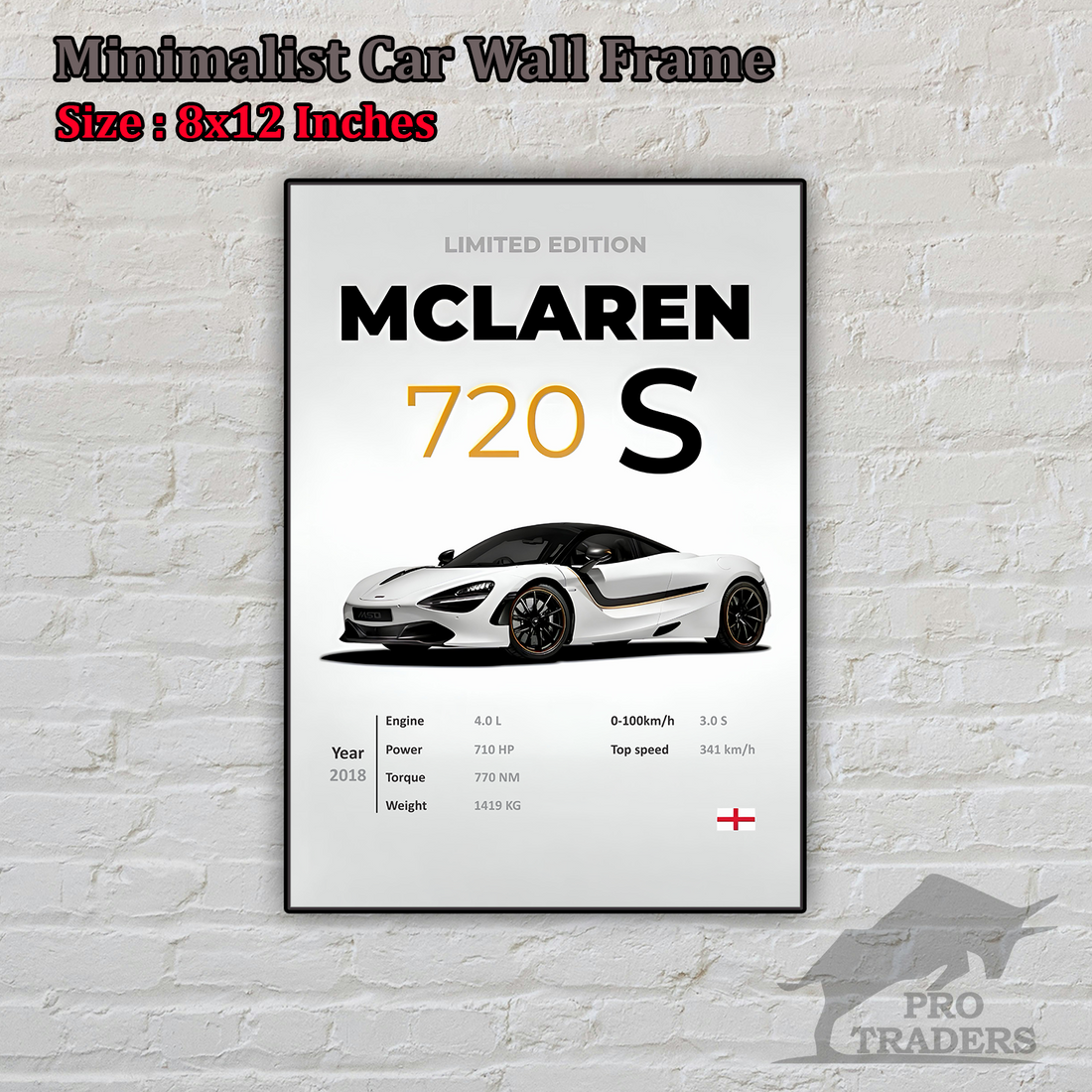 Minimalist Cars Wall Frame