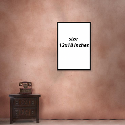 Abstract dancing grace wall frame modern home decor