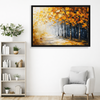Autumn Golden Path Wall Frame