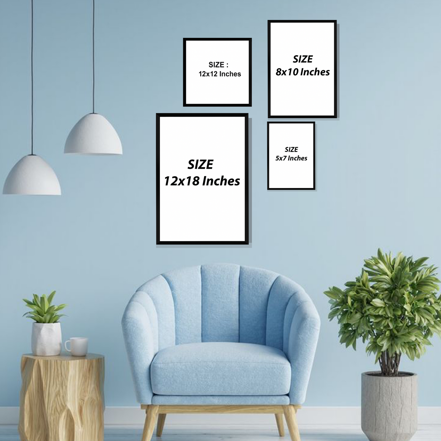 Set of 4 Frames - Abstract Geometry Ensemble