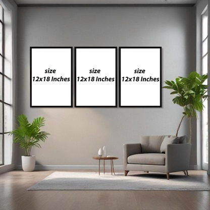 Set of 3 Frames - Artistic Lady Expressions