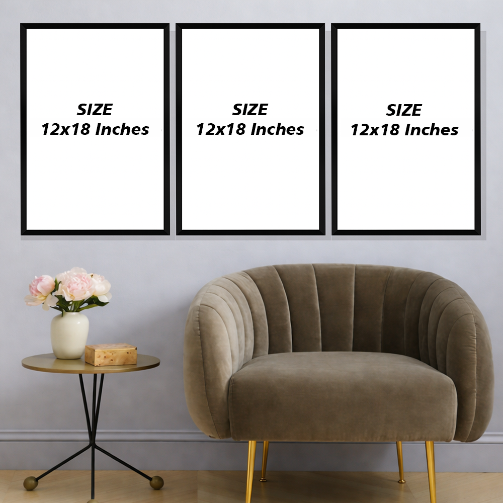 Set of 3 Frames - Zen Balance Reflections