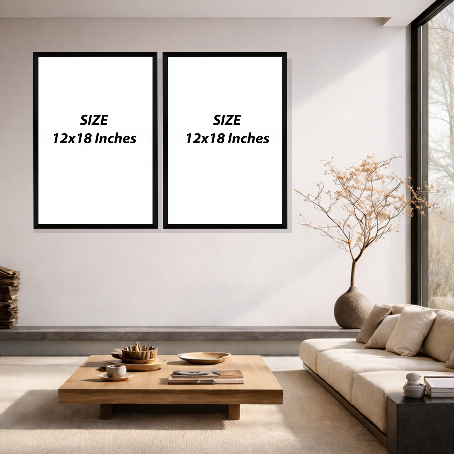 Set of 2 frames - Minimal Botanical Duo