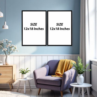 Set of 2 Frames - Serenity Water Dance