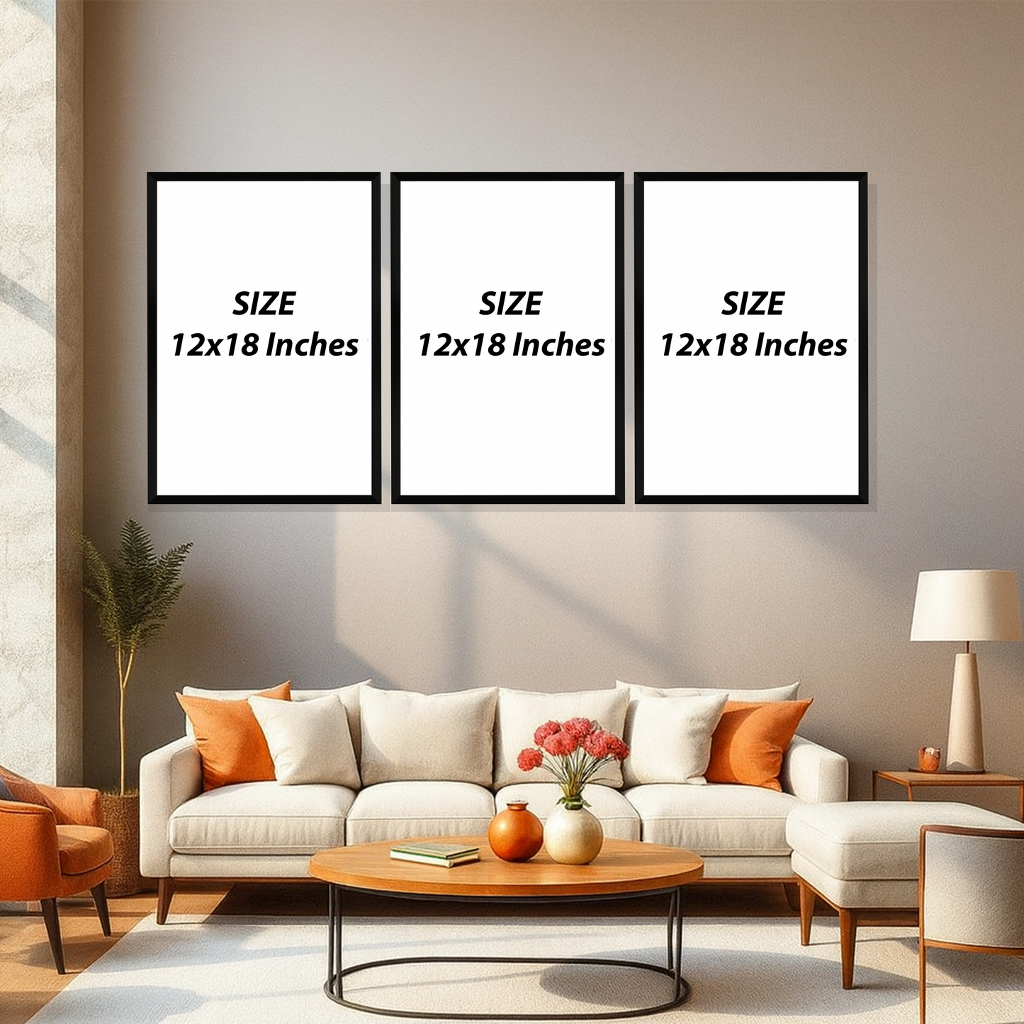 Set of 3 Frames - Golden Apex Geometry