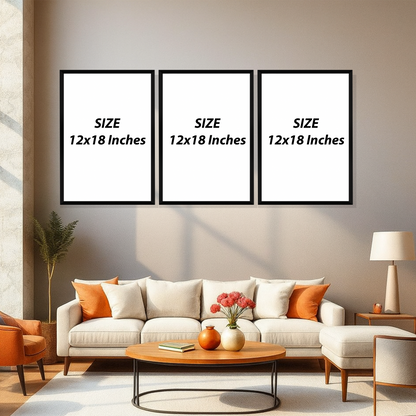 Set of 3 Frames - Golden Apex Geometry