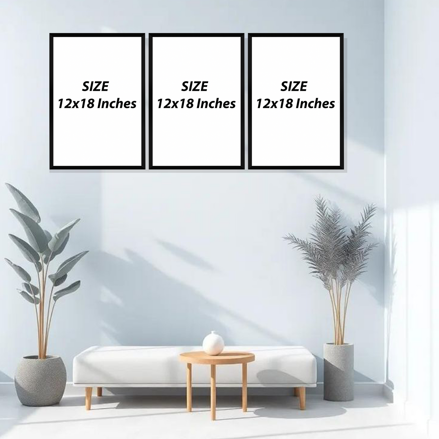Set of 3 Frames - Scandinavian Botanical Balance