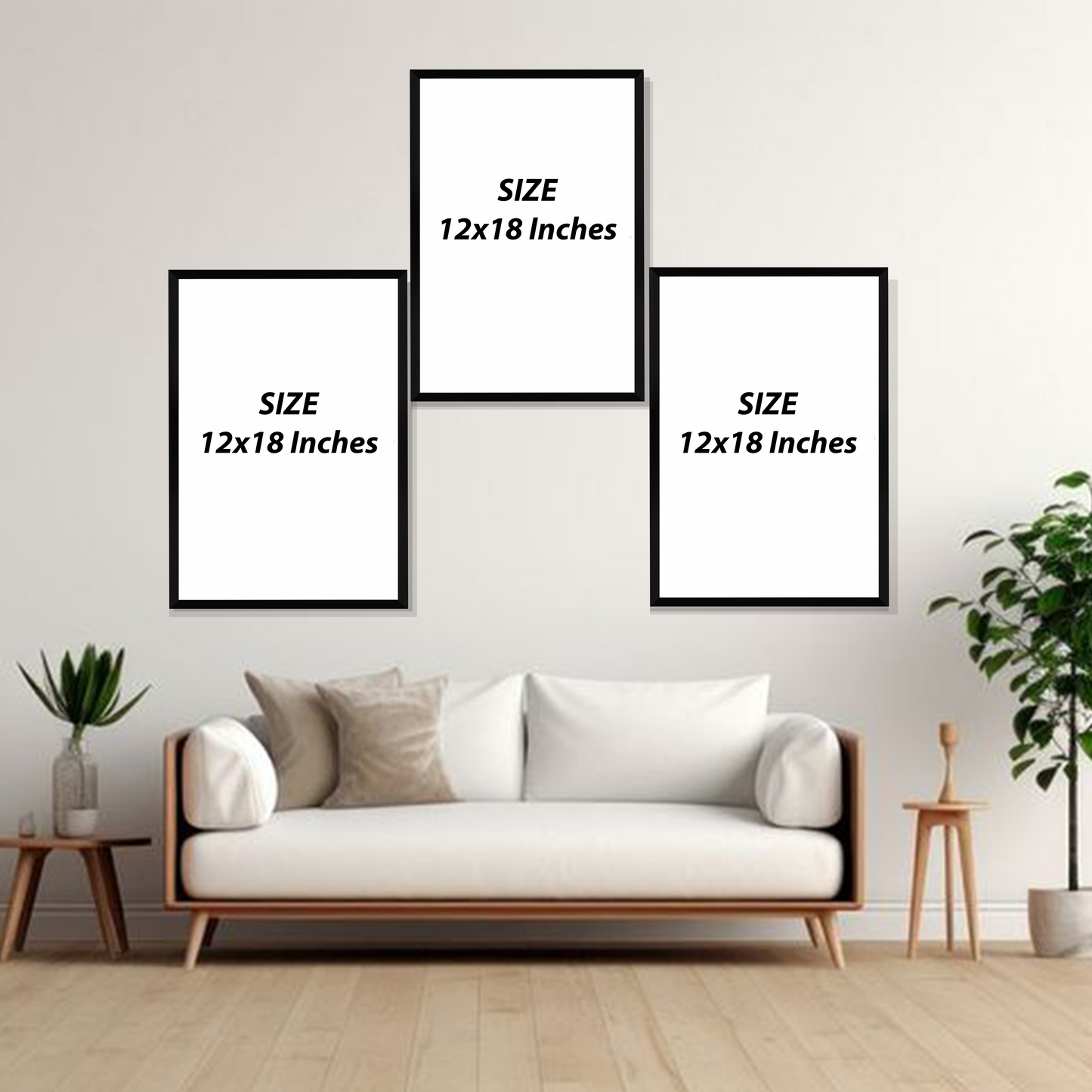 Set of 3 frames - Minimal Botanical Forms