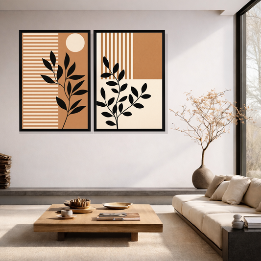 Set of 2 frames - Minimal Botanical Duo