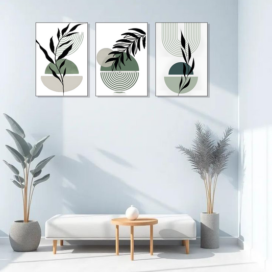 Set of 3 Frames - Scandinavian Botanical Balance