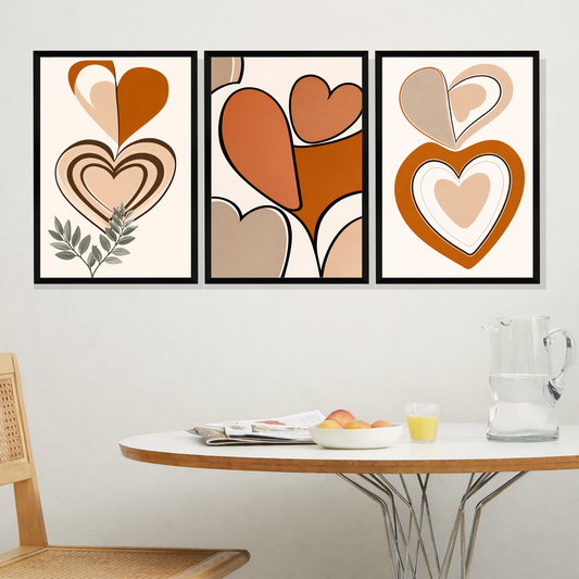 Set of 3 Frames - Warm Heart Harmony