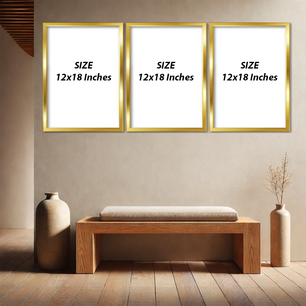 Set of 3 Frames - Whimsical Garden Birds