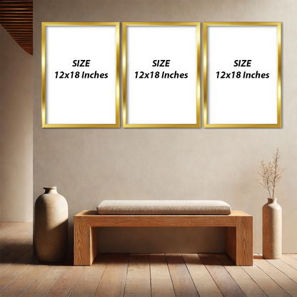 Set of 3 Frames - Whimsical Garden Birds