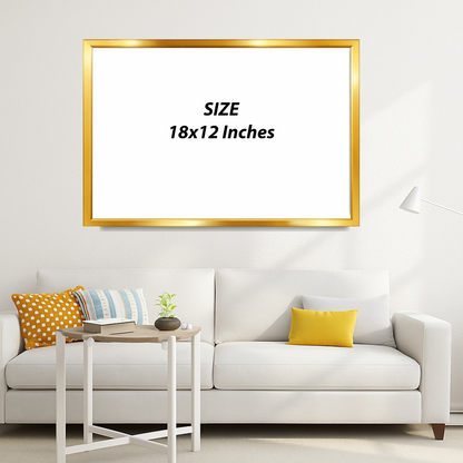 Blue Gold Calligraphy Frame