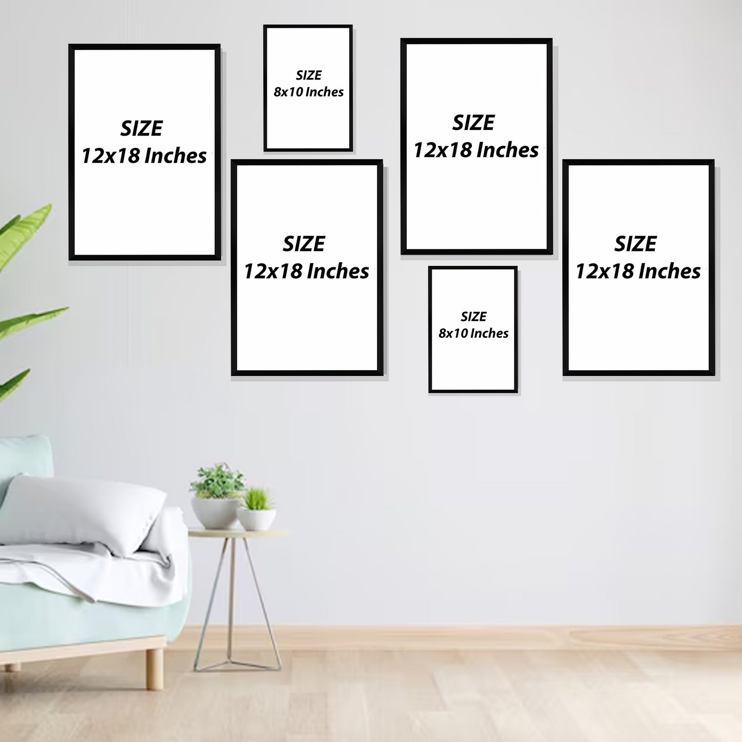 Set of 6 Frames - Pastel Islamic Gallery