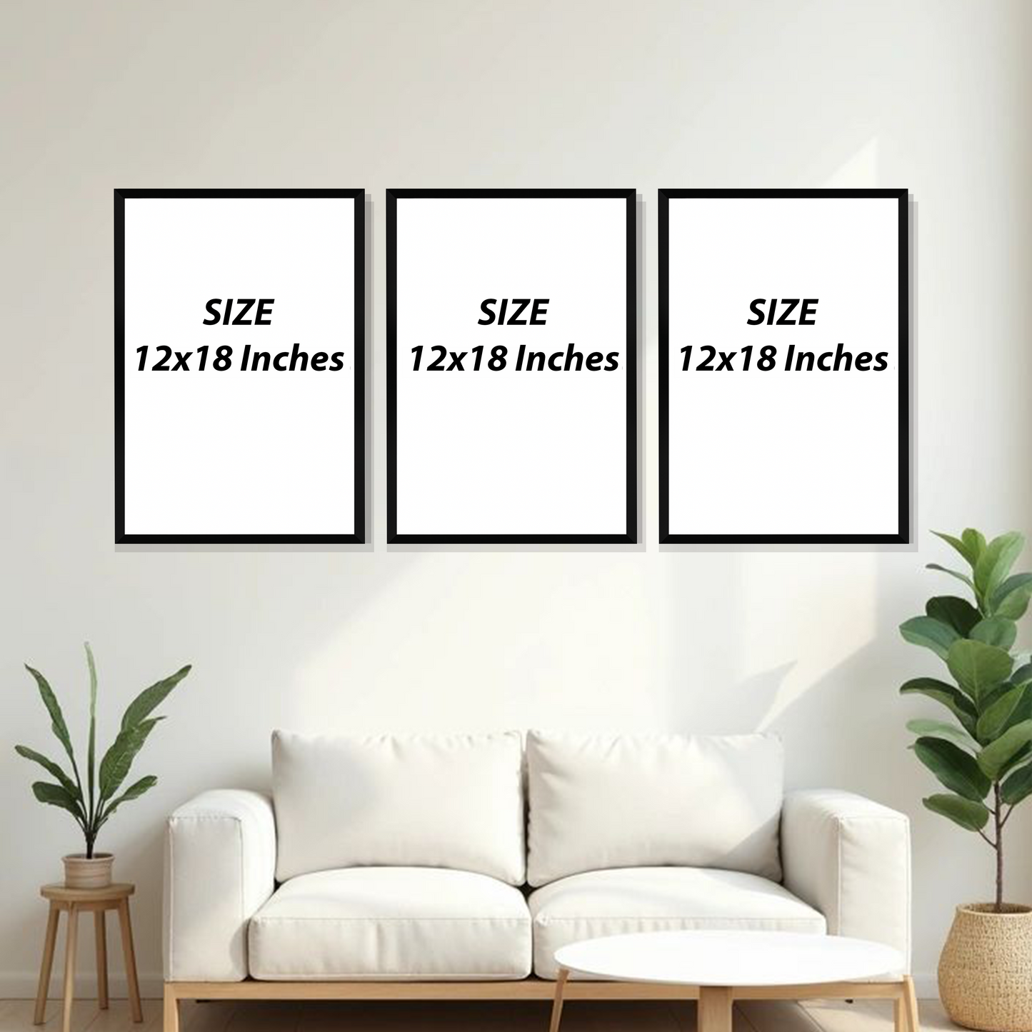 Set of 3 Frames - Luxury Islamic Calligraphy