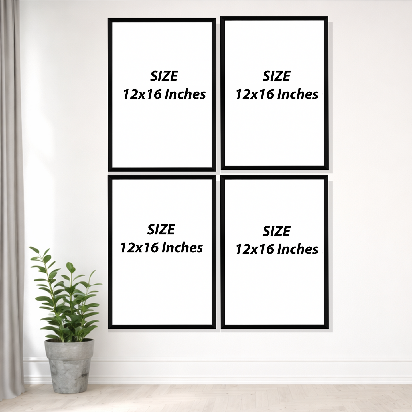 Set of 4 Frames - Quranic Wisdom Collection