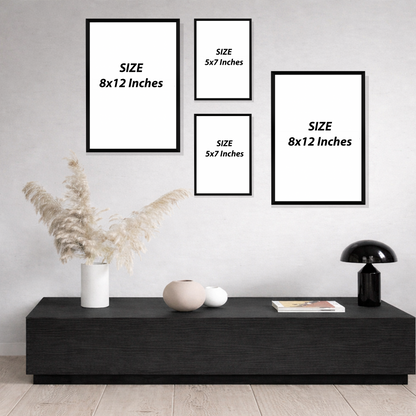 Set of 4 Frames - Sabr Shukr Allah