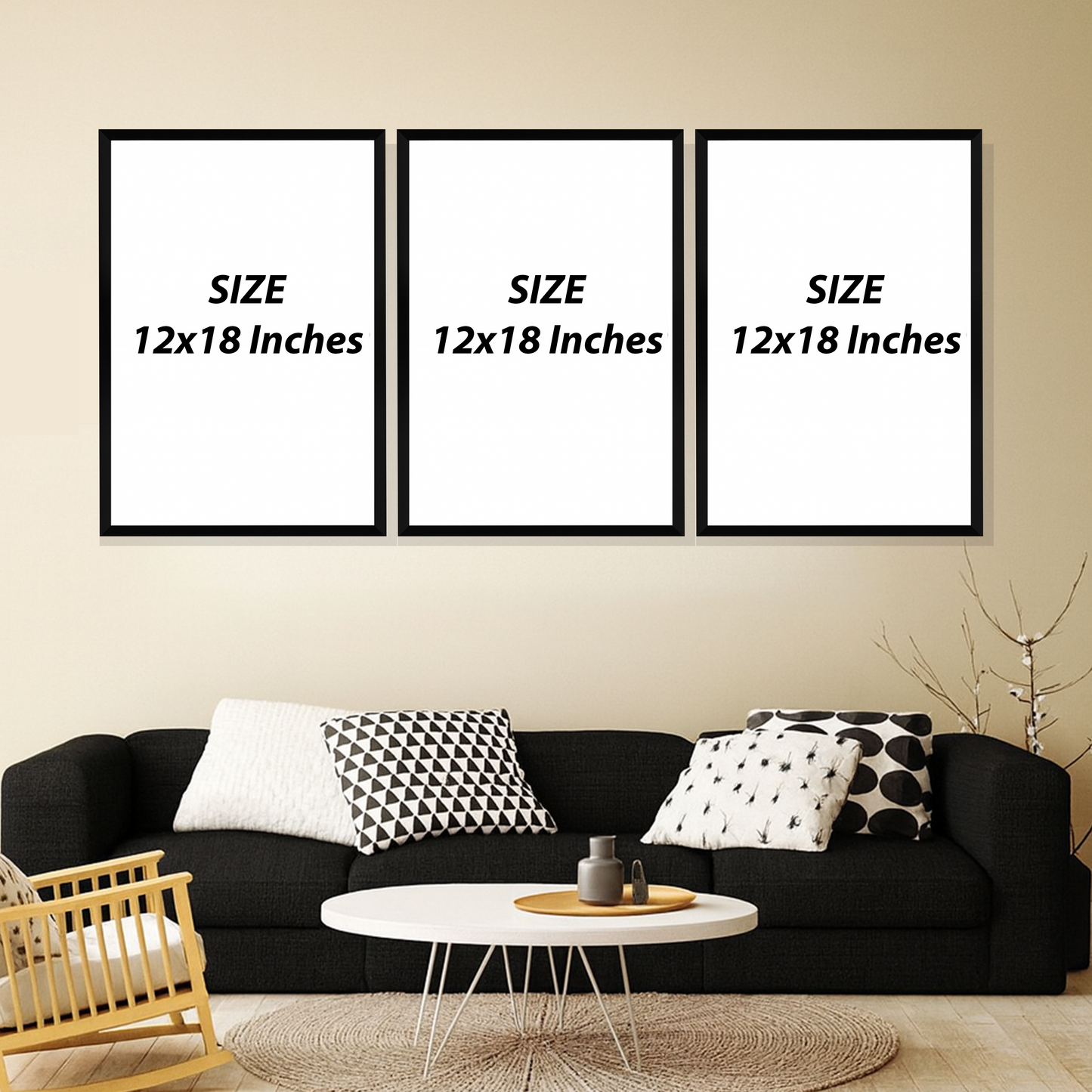 Set of 3 Frames - Faith Hope Gratitude