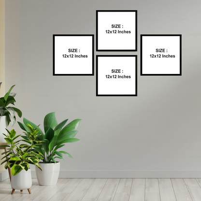 Set of 4 Frames - Surah Qul Collection