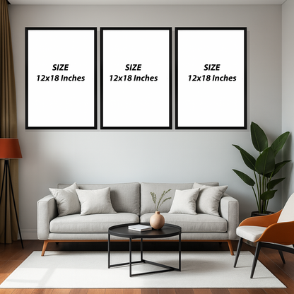 Set of 3 Frames - Tasbeeh Wall Harmony