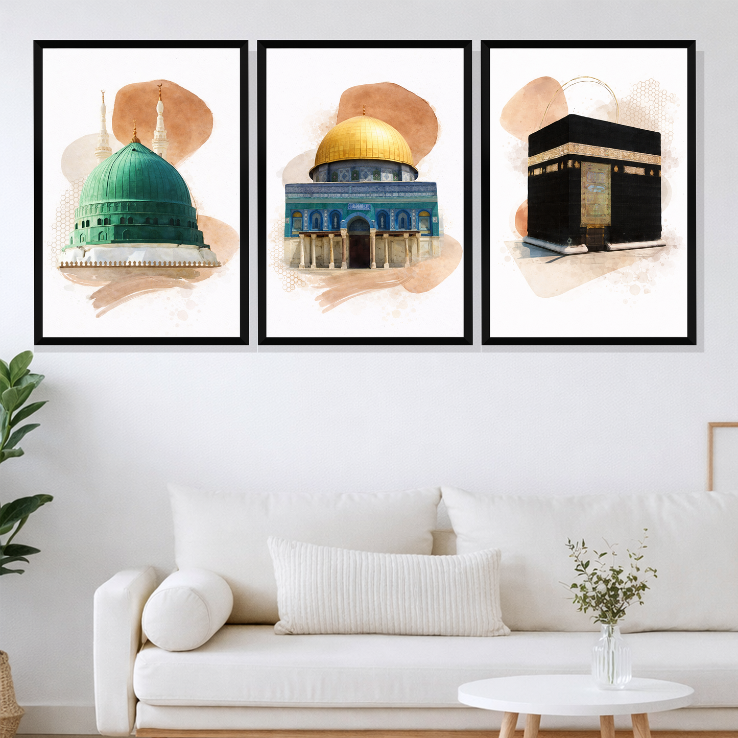 Set of 3 Frames - Sacred Islamic Trio