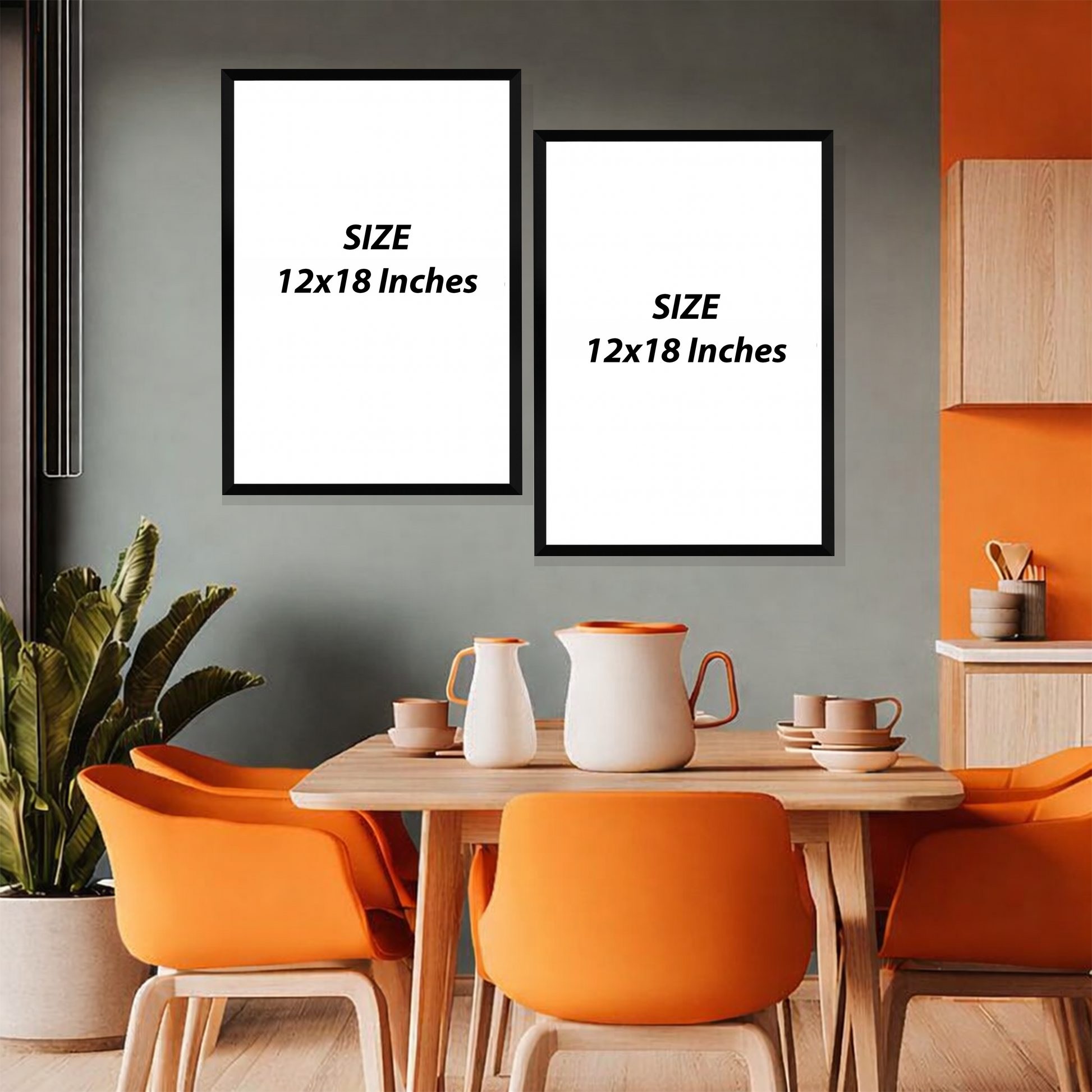 Set of 2 citrus harmony duo wall frames for kitchen decor