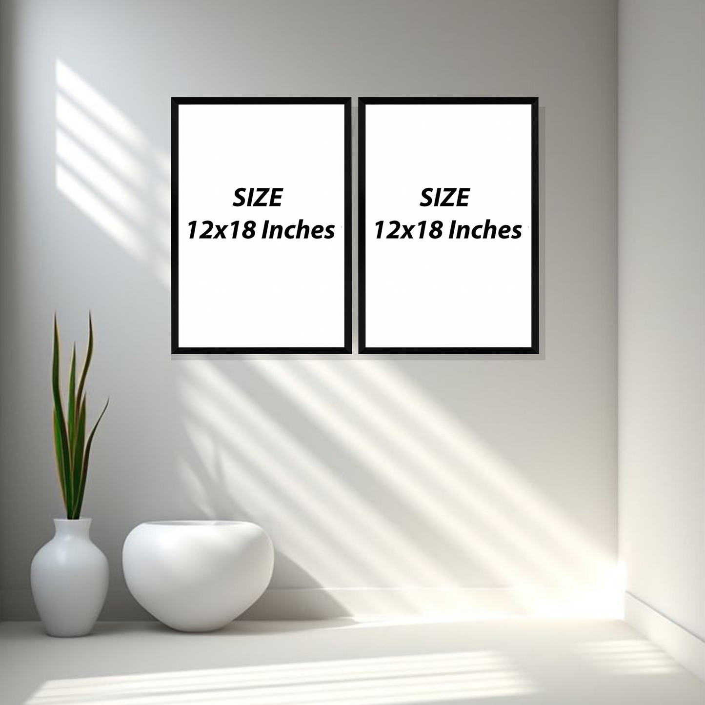 Set of 2 mocha floral elegance wall frames for elegant home decor