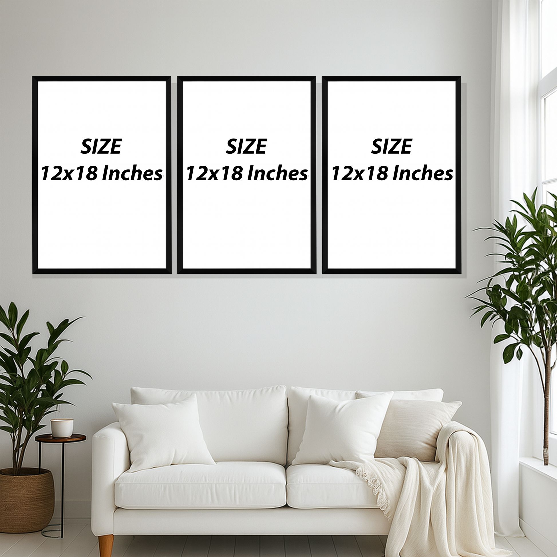 Set of 3 blush divine harmony wall frames for spiritual home decor