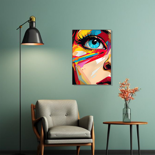 Vibrant urban gaze wall frame modern home decor