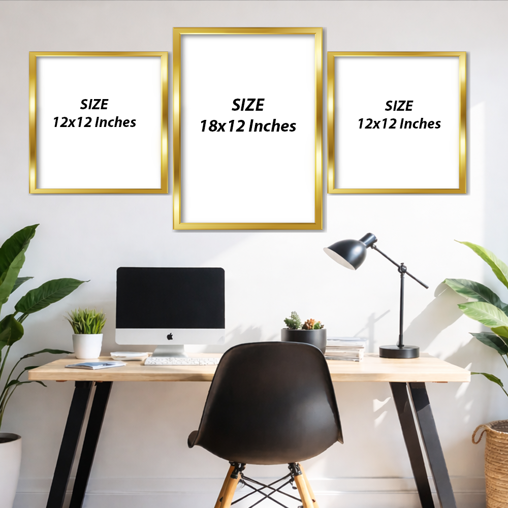 Set of 3 Frames - Sacred Golden Trio
