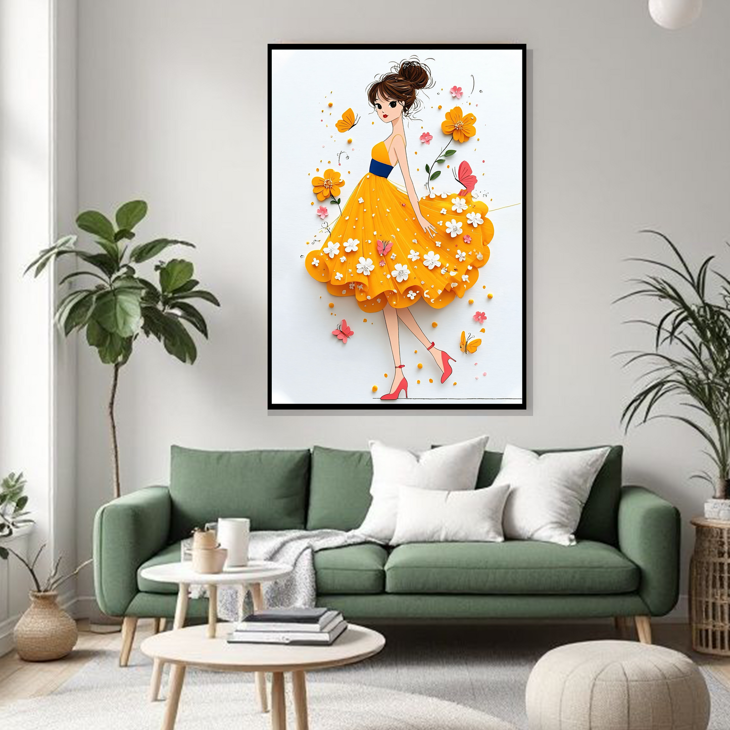 Sunlit Floral Grace Frame