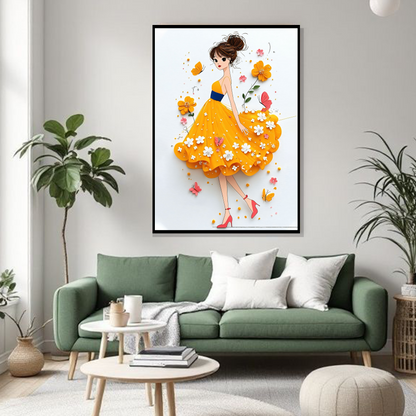 Sunlit Floral Grace Frame