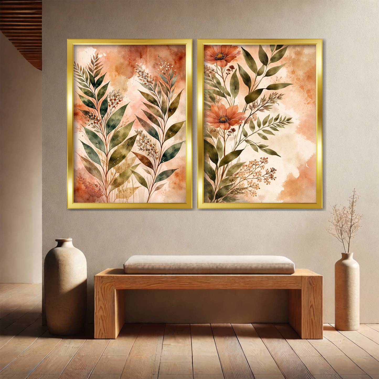 Set of 2 Frames - Autumn Botanical Elegance