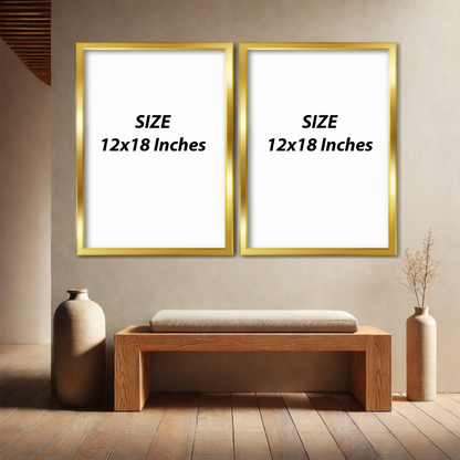 Set of 2 Frames - Autumn Botanical Elegance