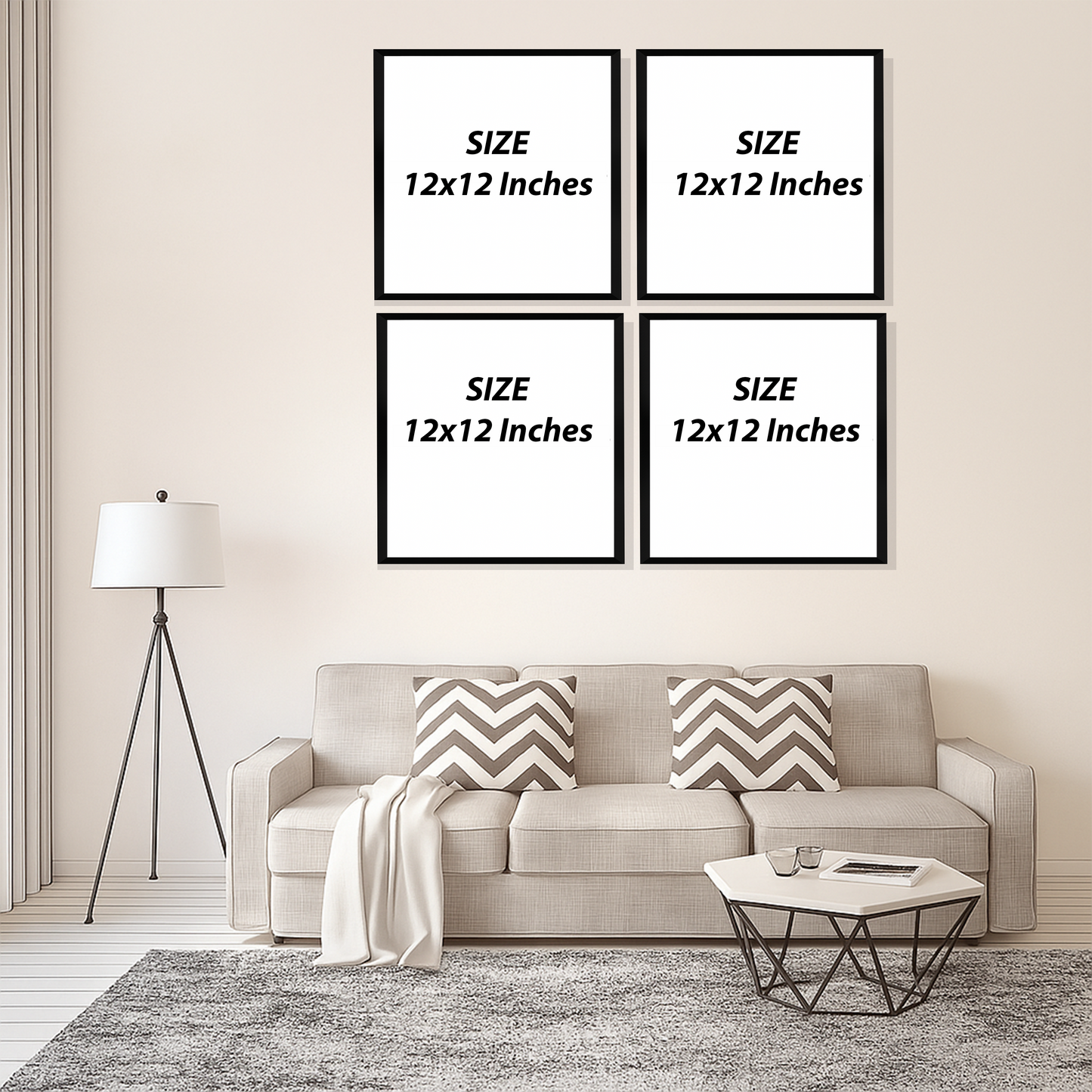 Set of 4 Frames - Faith Patience Gratitude