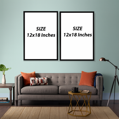 Set of 2 Frames - Geometric Harmony Forms