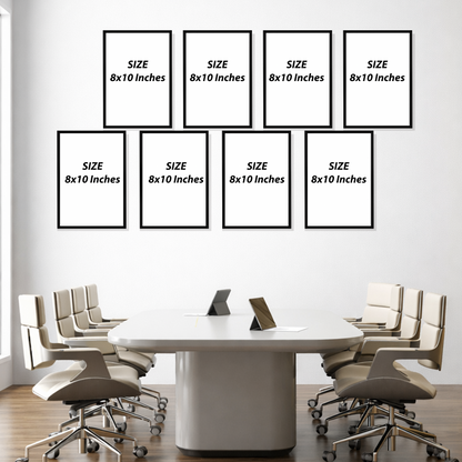 Set of 8 Frames - Motivation Wall Collection