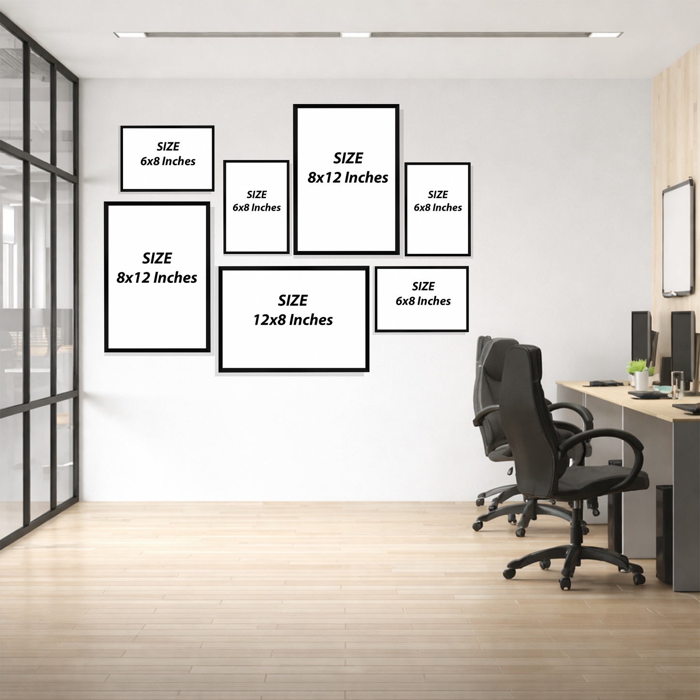 Set of 7 Frames - Botanical Office Gallery