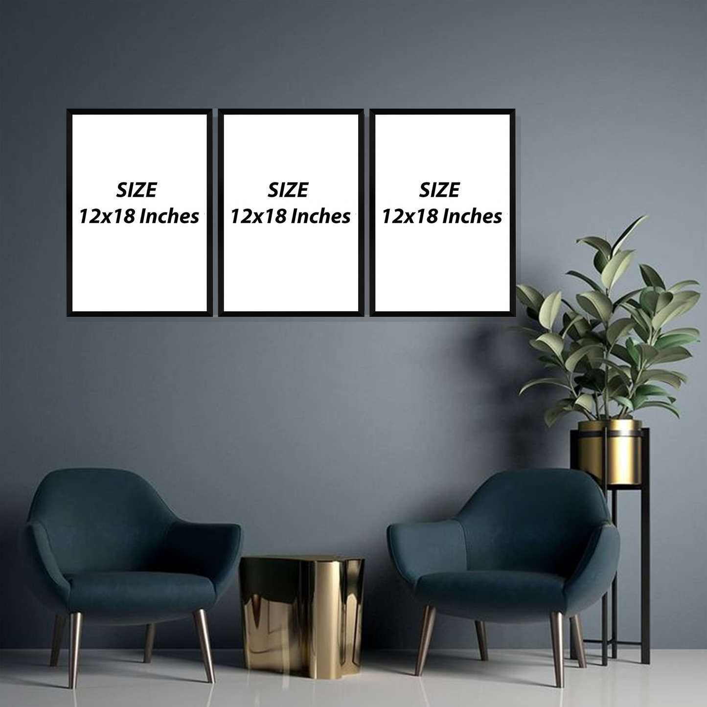 Set of 3 Frames - Soft Blush Botanicals