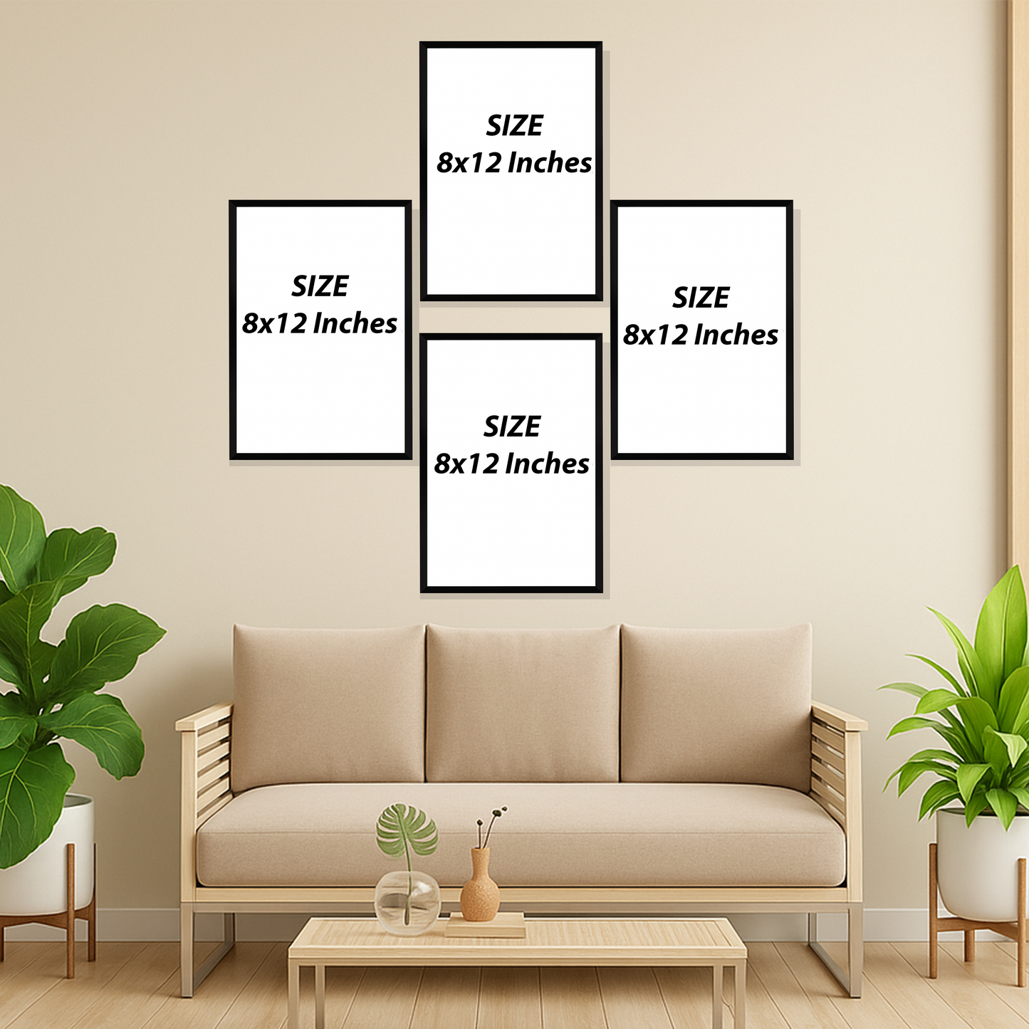 Set of 4 Frames - Sacred Script Harmony