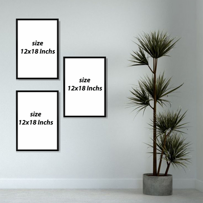 Set of 3 Frames - Soft Floral Elegance